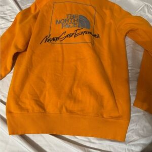 The North Face Orange Sweatshirt Crew Neck